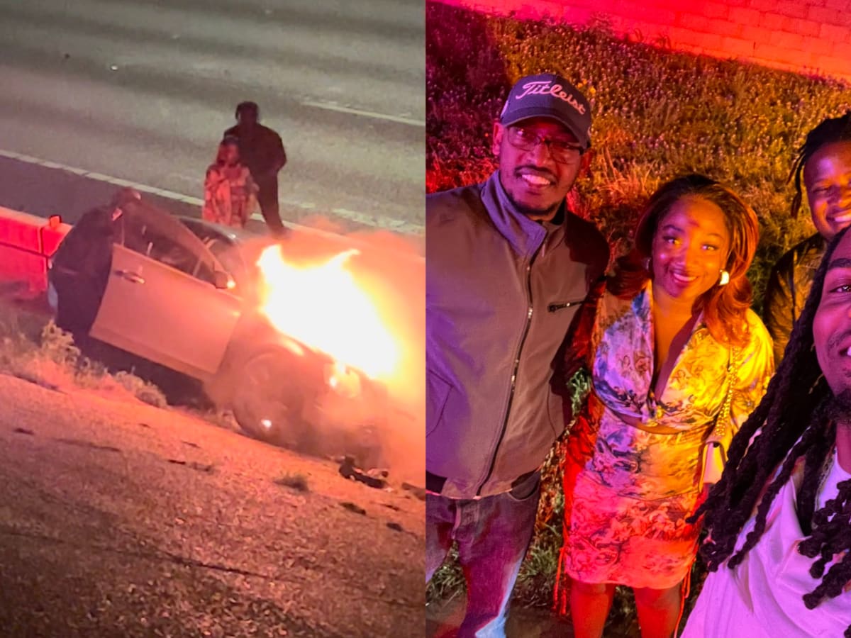 Vikings WR KJ Osborn details pulling man from burning car in Texas