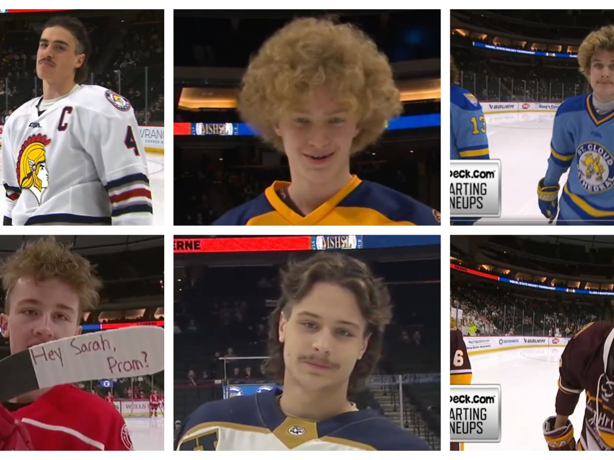 The Minnesota High School 'All-Hockey Hair Team