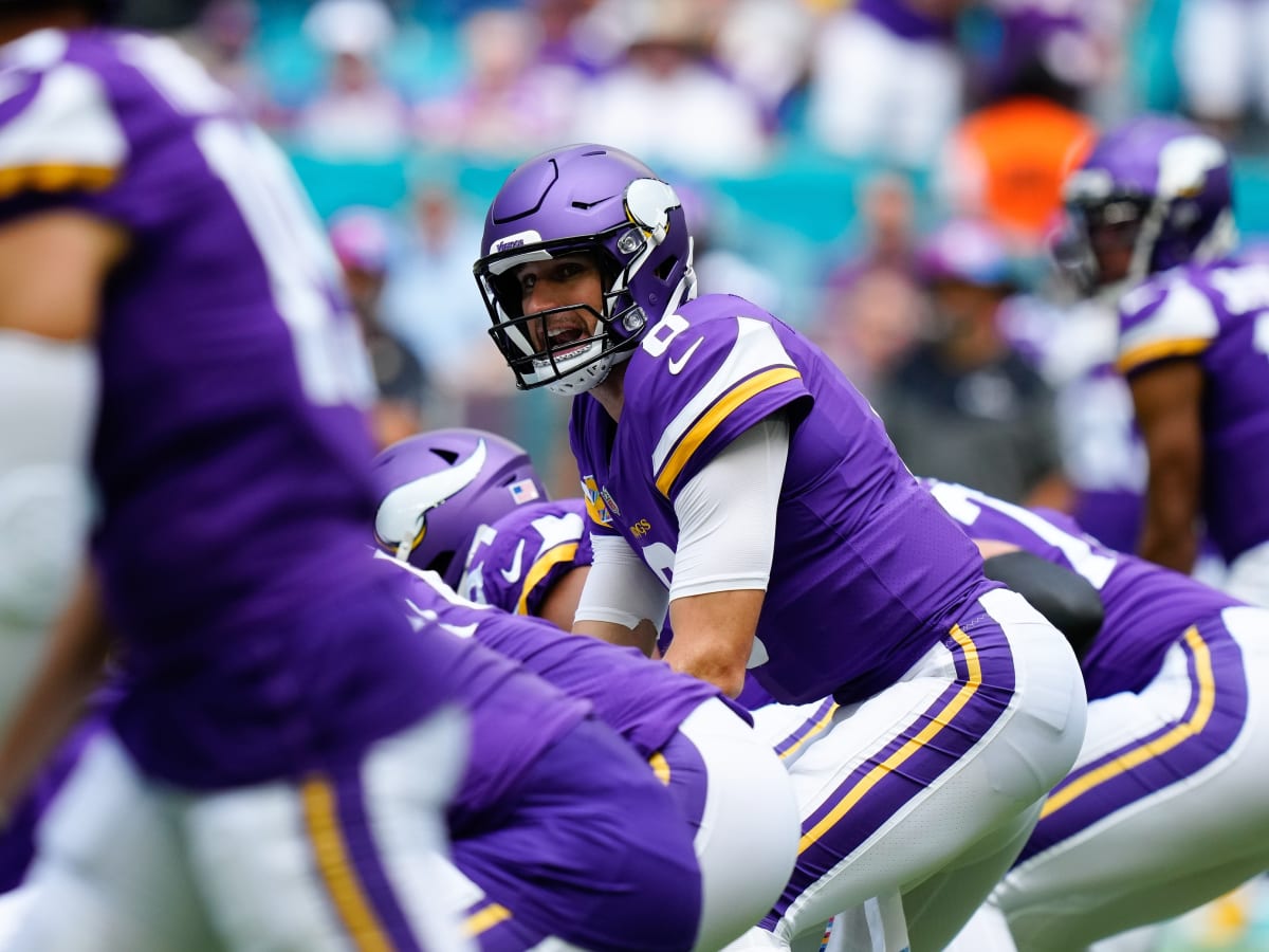 The Vikings went crazy in the locker room after Kirk Cousins