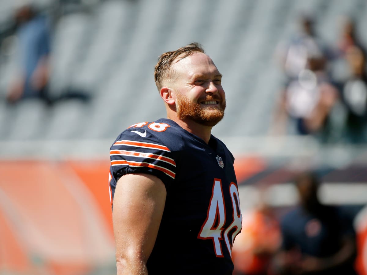 Chicago Bears long snapper Patrick Scales (48) before an NFL wild