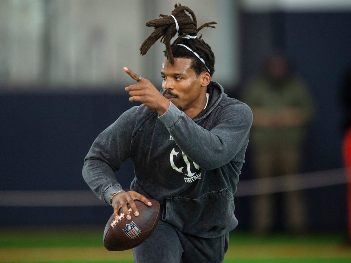 Cam Newton throws at Auburn's pro day