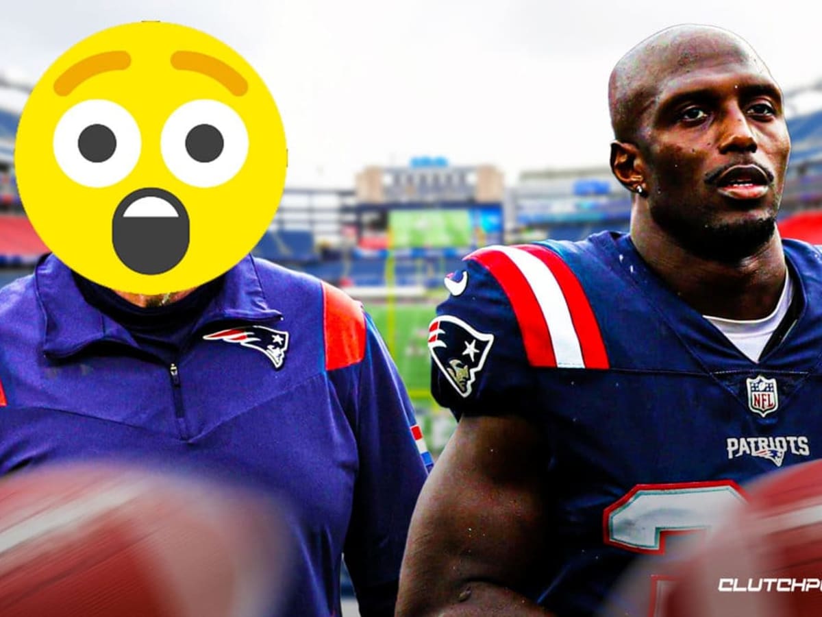 New England Patriots safety Devin McCourty reacts to Patriots Week