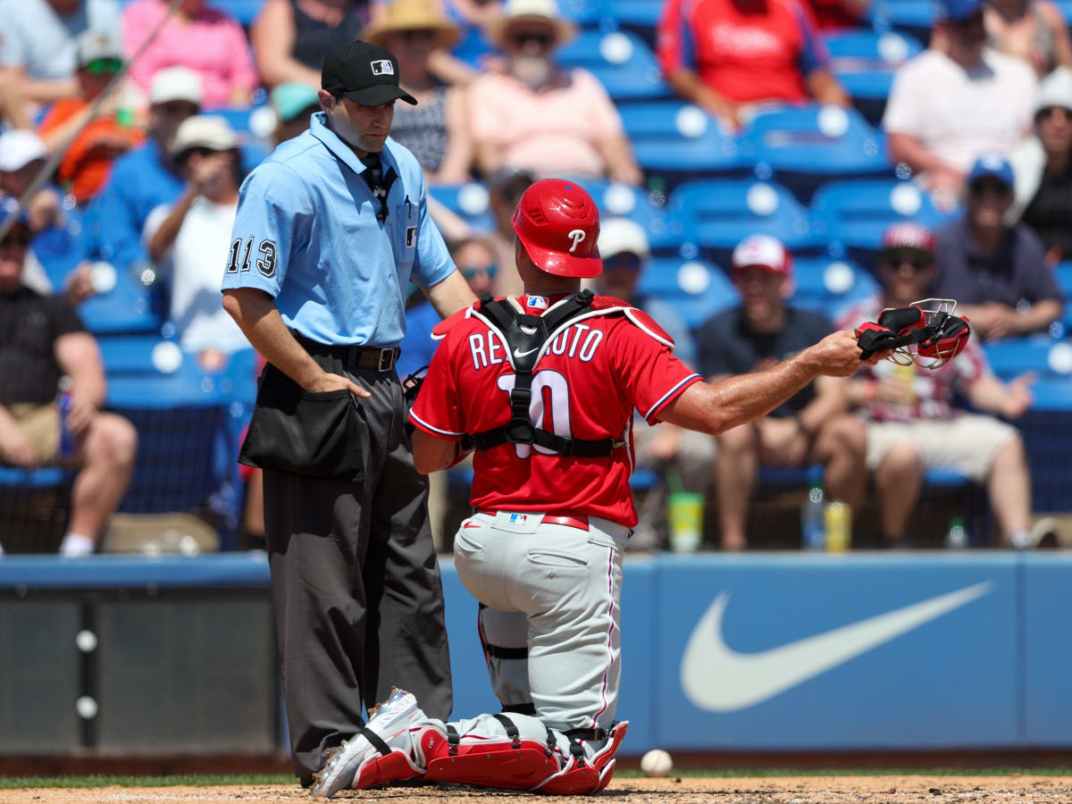 Phillies' J.T. Realmuto Ejected by Umpire for Silliest Reason Ever