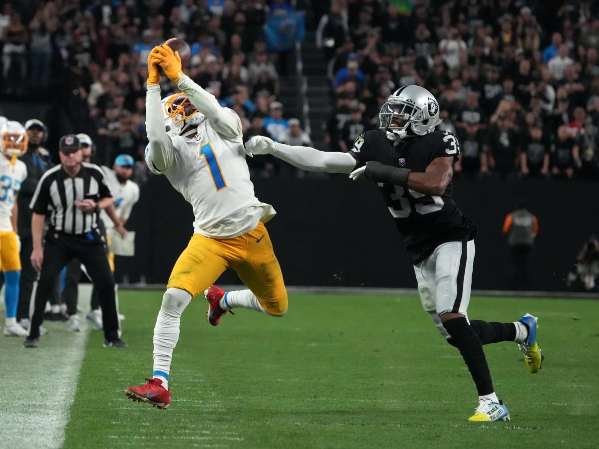 Los Angeles Chargers wide receiver DeAndre Carter (1) celebrates