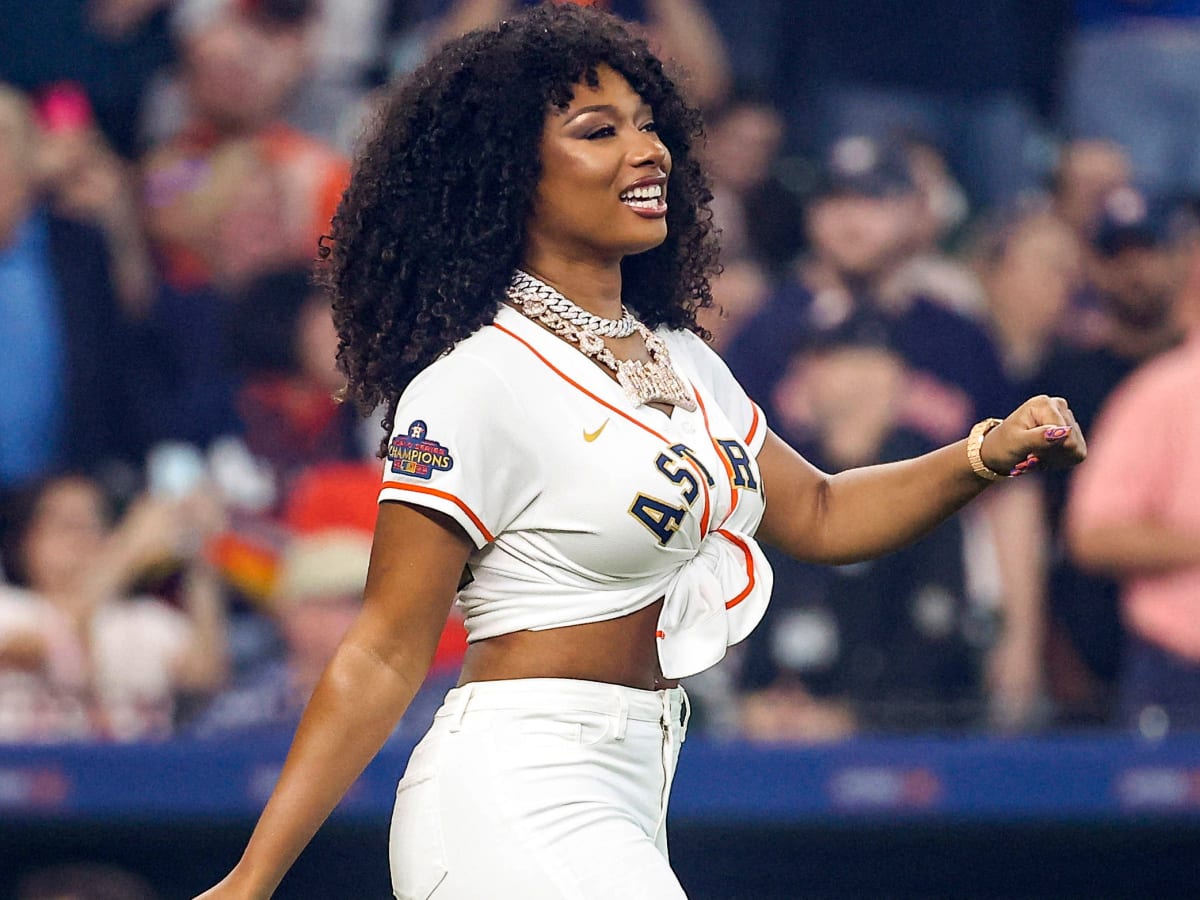 Megan Thee Stallion Throws Out First Pitch At The Houston Astros