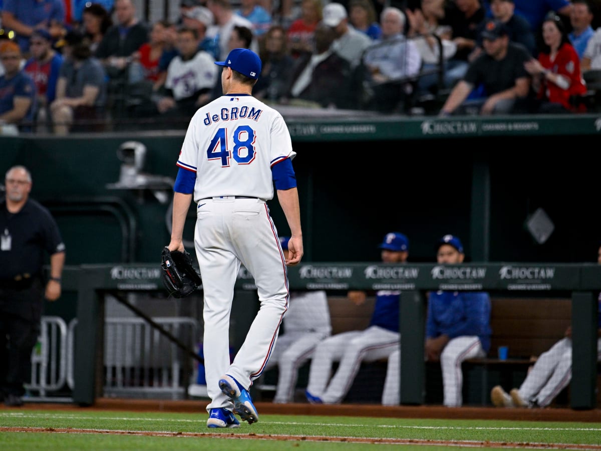 Texas Rangers wait on next steps for Jacob deGrom home in Florida