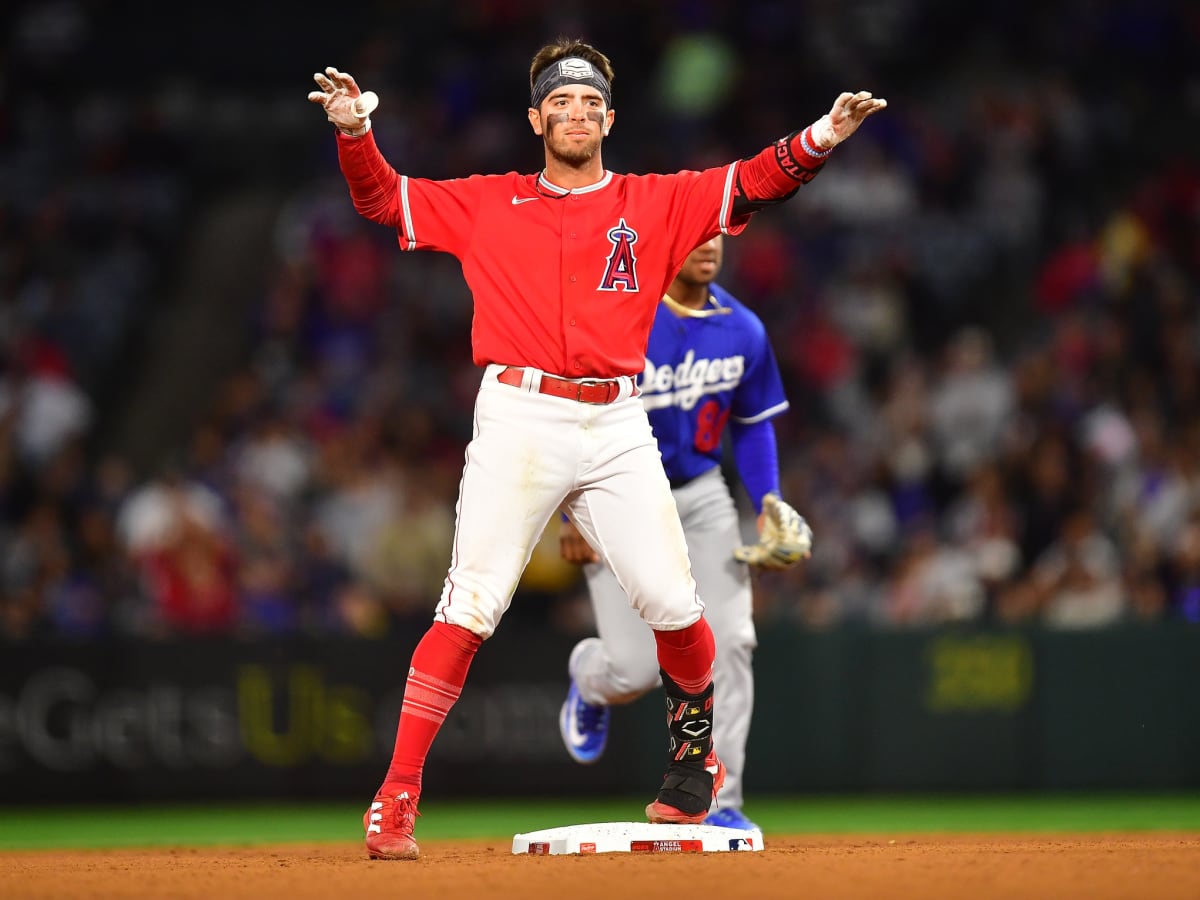 Youth Zach Neto Los Angeles Angels Roster Name & Number T-Shirt - Red