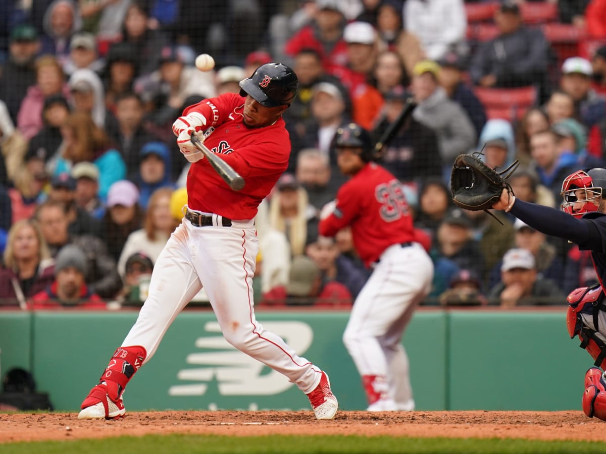 Boston Red Sox's Enmanuel Valdez plays against the Toronto Blue