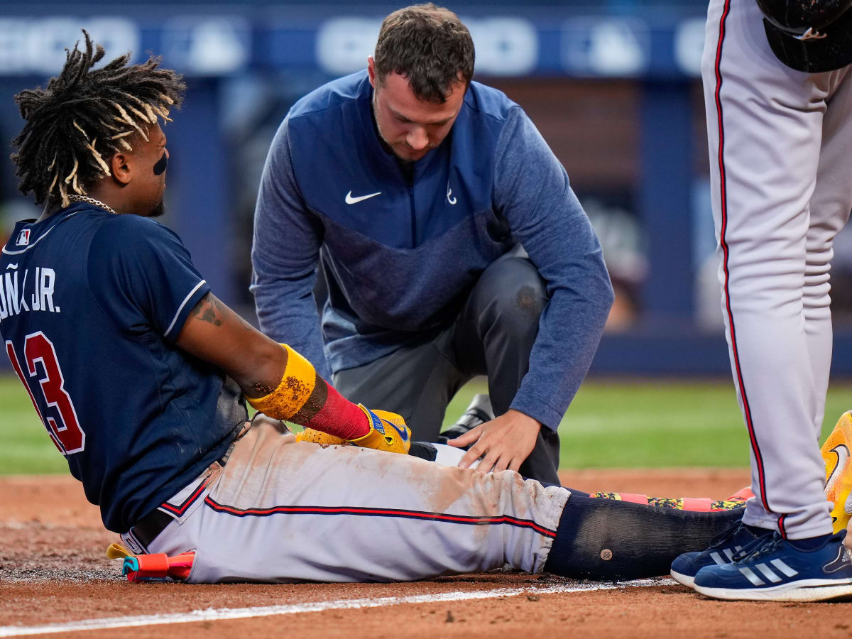 BREAKING: Michael Harris leaves Marlins game with leg injury - Sports  Illustrated Atlanta Braves News, Analysis and More