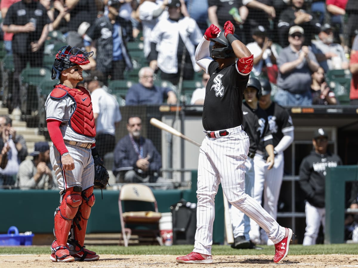 Eloy Jimenez DEMOLISHES Homer Off of Scoreboard vs. Cincinnati Reds