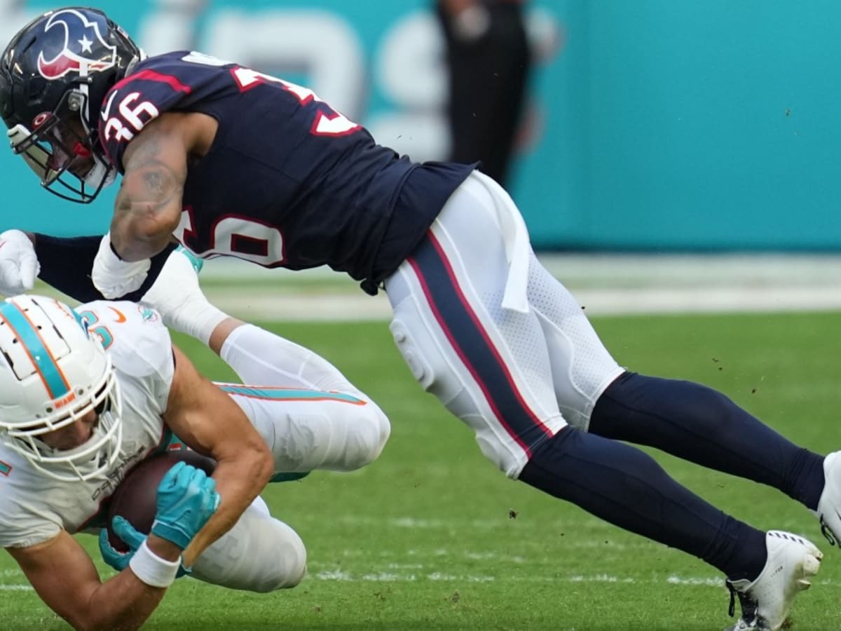 Houston Texans safety Jonathan Owens before an NFL football game