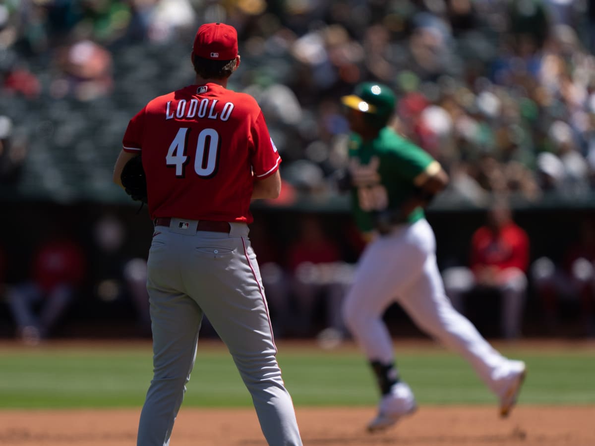 Cincinnati Reds starting pitcher Nick Lodolo (40) in action during