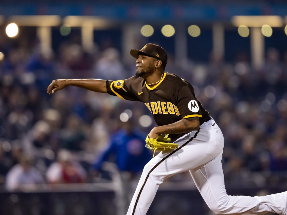 Julio Teheran of the Milwaukee Brewers throws a pitch during the