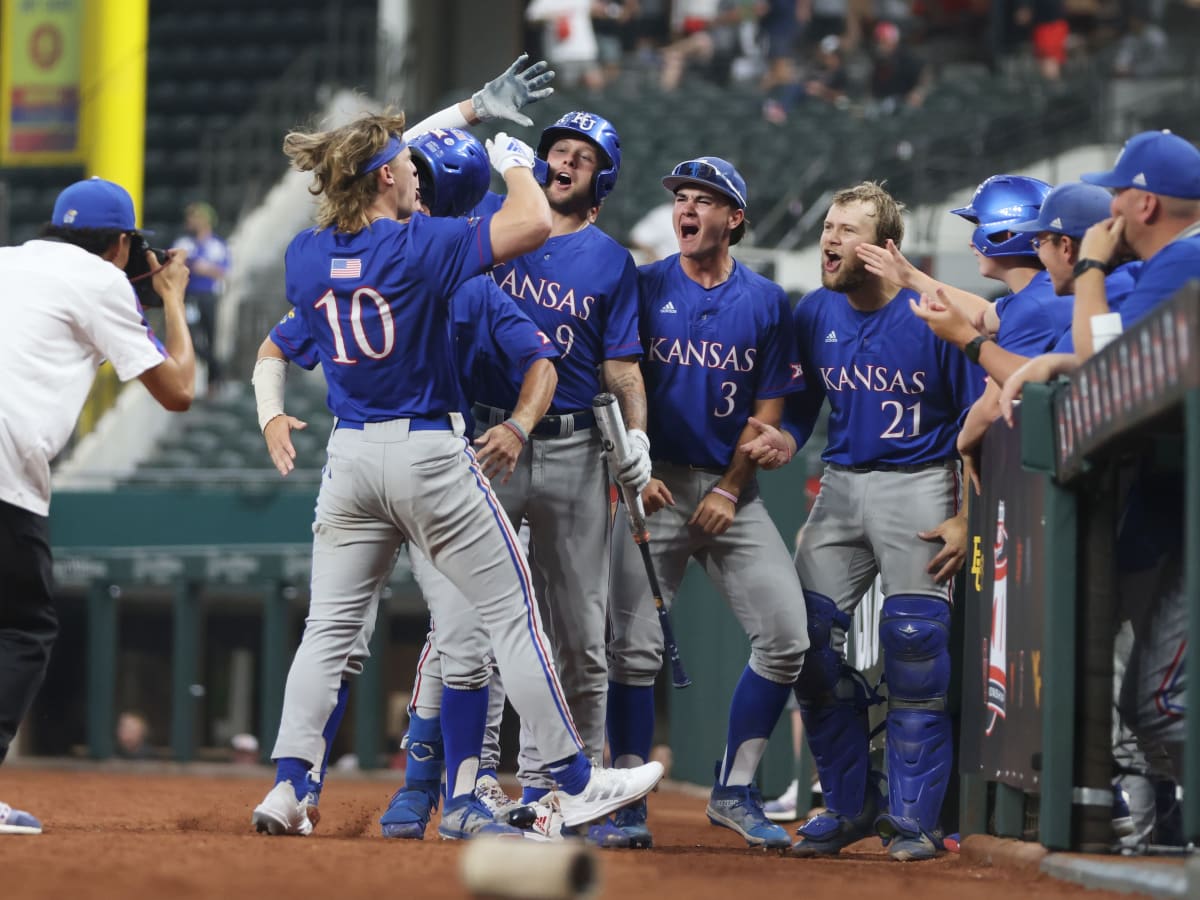 Kansas baseball stuns top seed Texas in first round of Big 12 Tournament
