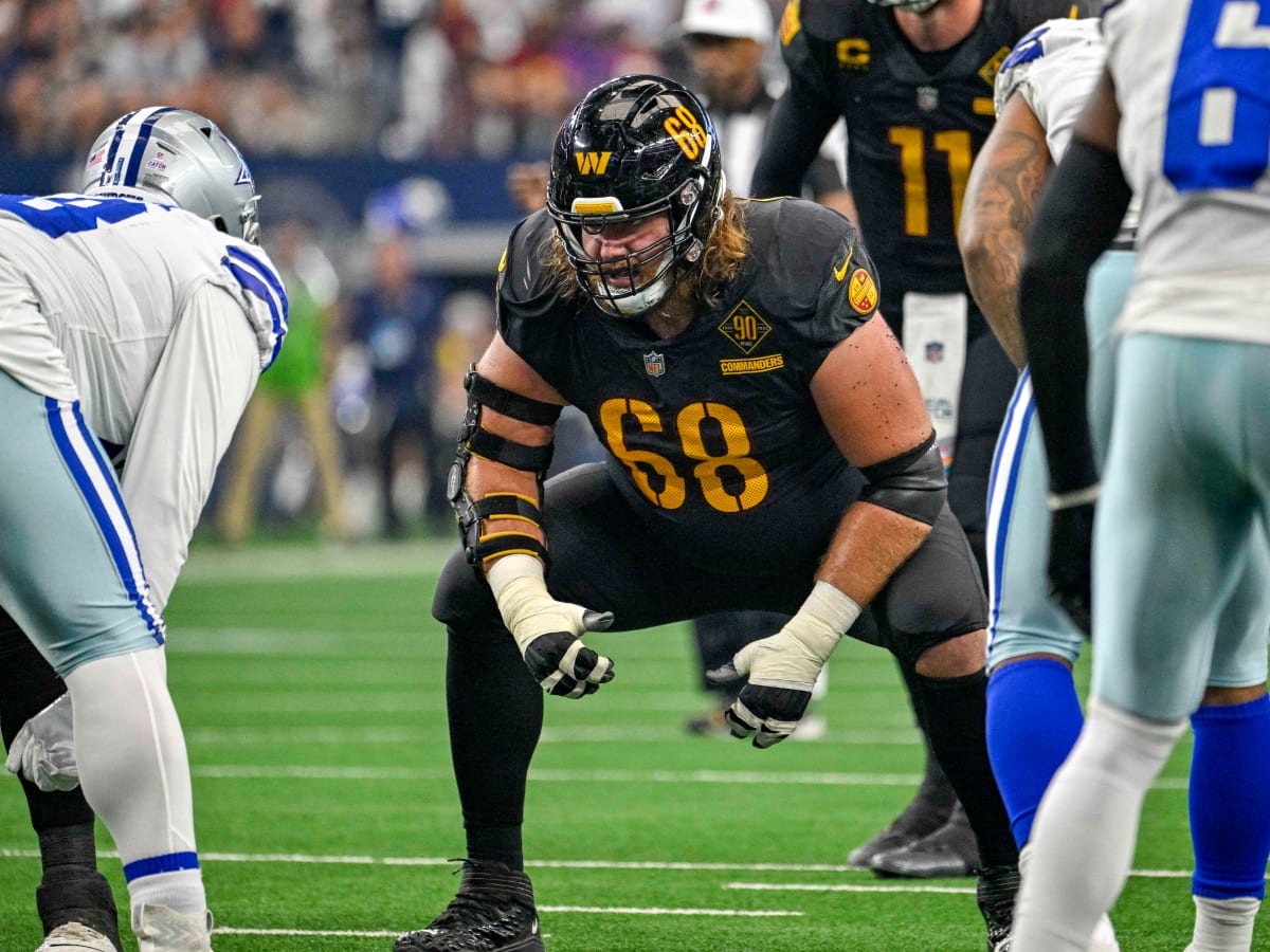 Washington Commanders offensive lineman Andrew Norwell (68) lines up for  the snap during an NFL game against the Houston Texans on Sunday, November  20, 2022, in Houston. (AP Photo/Matt Patterson Stock Photo - Alamy