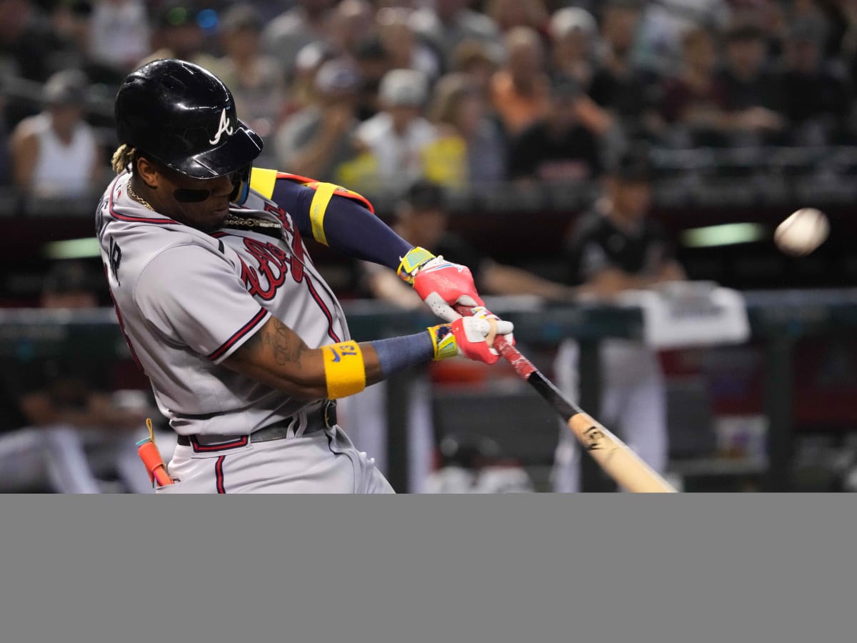 Ronald Acuna Jr. called out on strikes., 05/21/2022