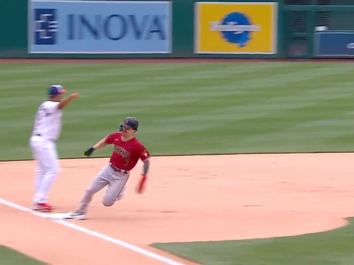 WATCH: Arizona Diamondbacks rookie Corbin Carroll shows off his blazing  speed by clocking a phenomenal work rate around bases