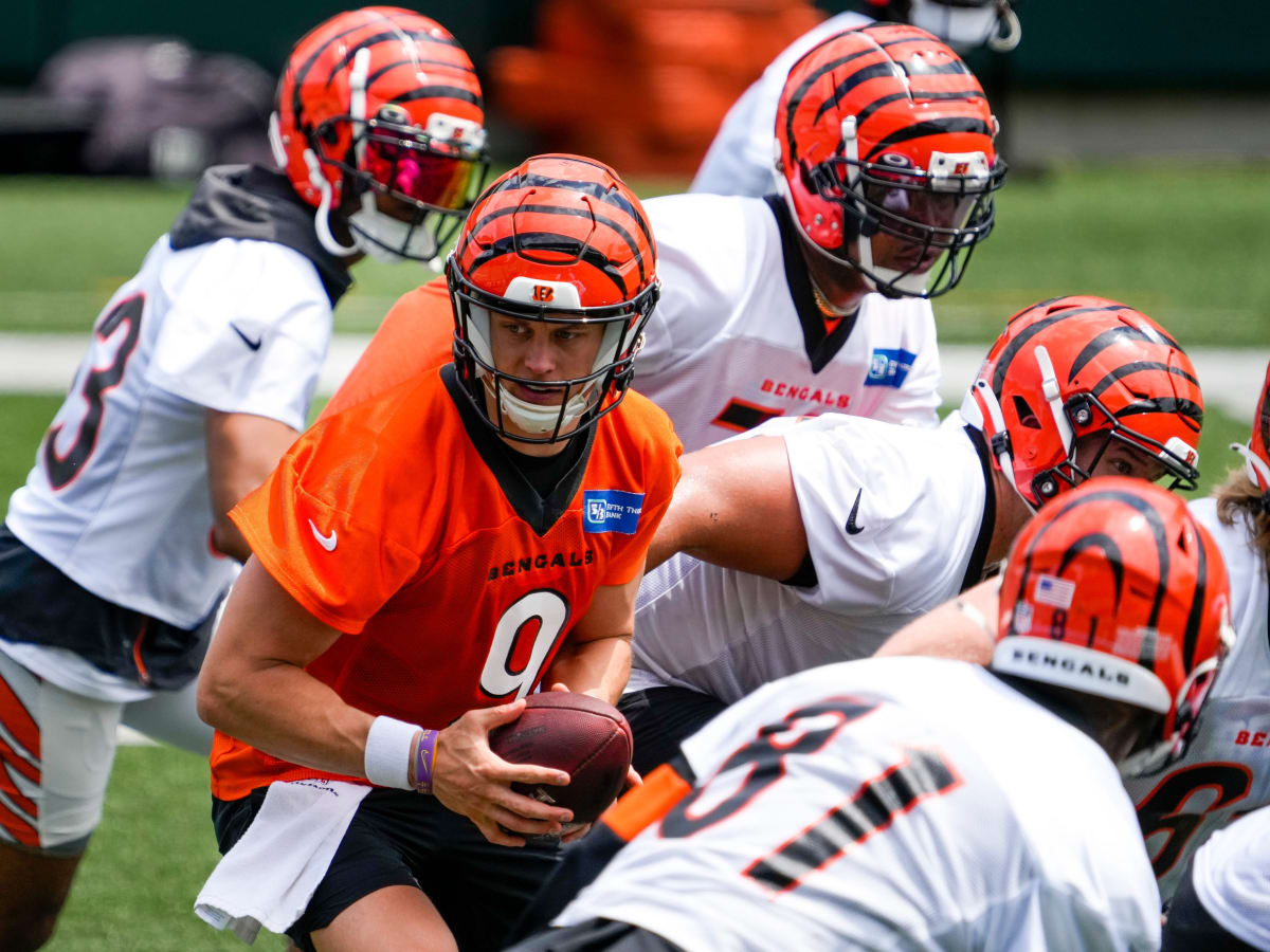 Bengals quarterback Joe Burrow back at practice for the first time since  July 27