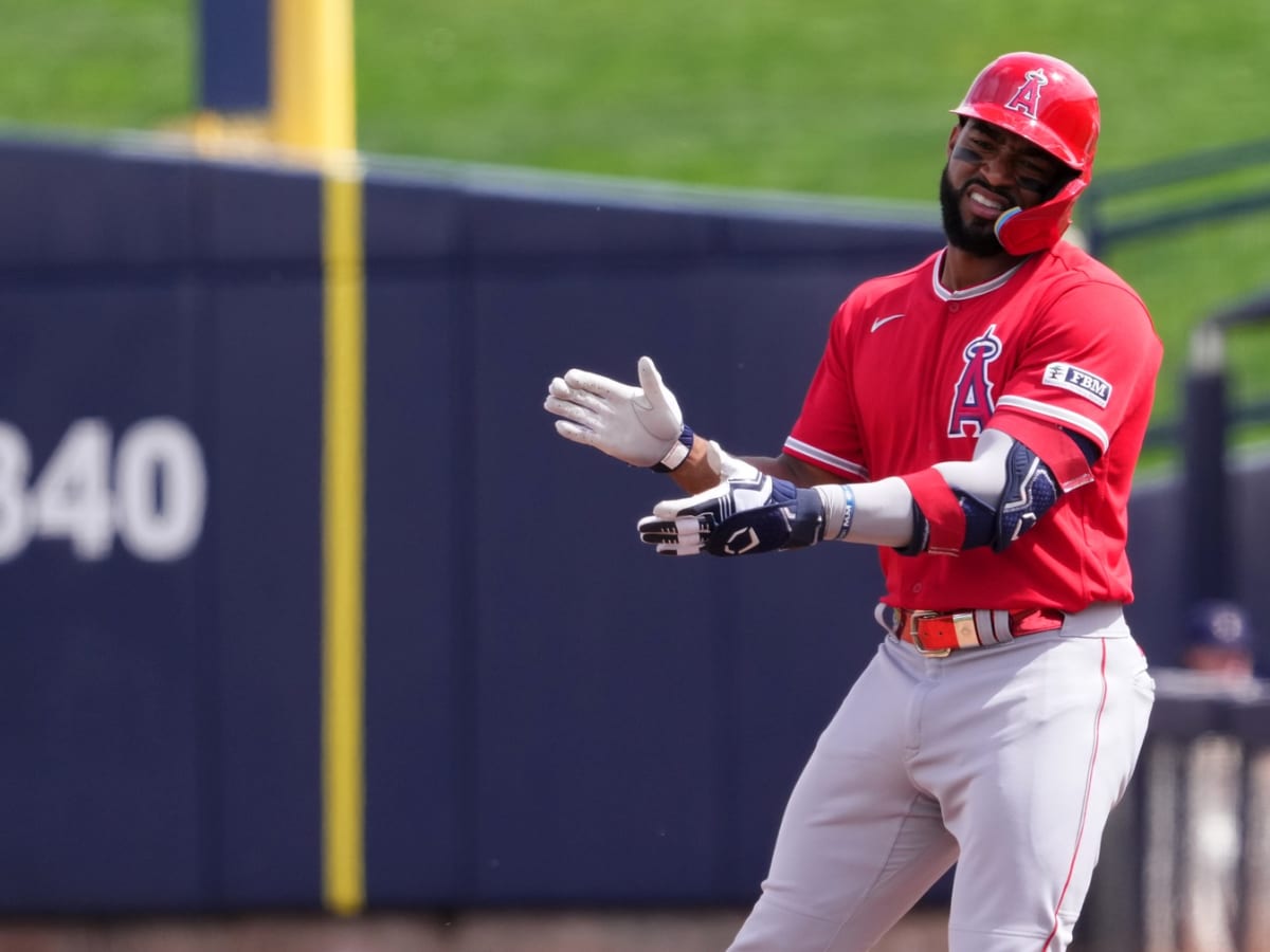 Jo Adell lets LA Angels know he's locked in for 2022 with jaw