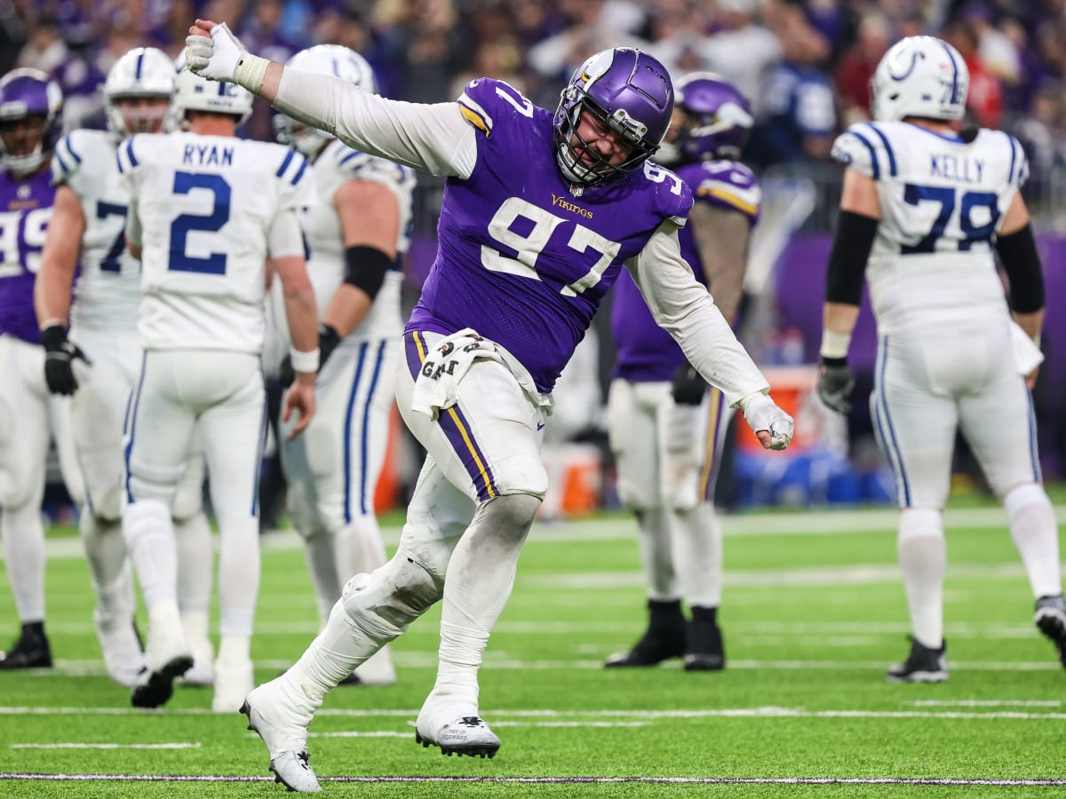 Minnesota Vikings defensive tackle Harrison Phillips (97) stands