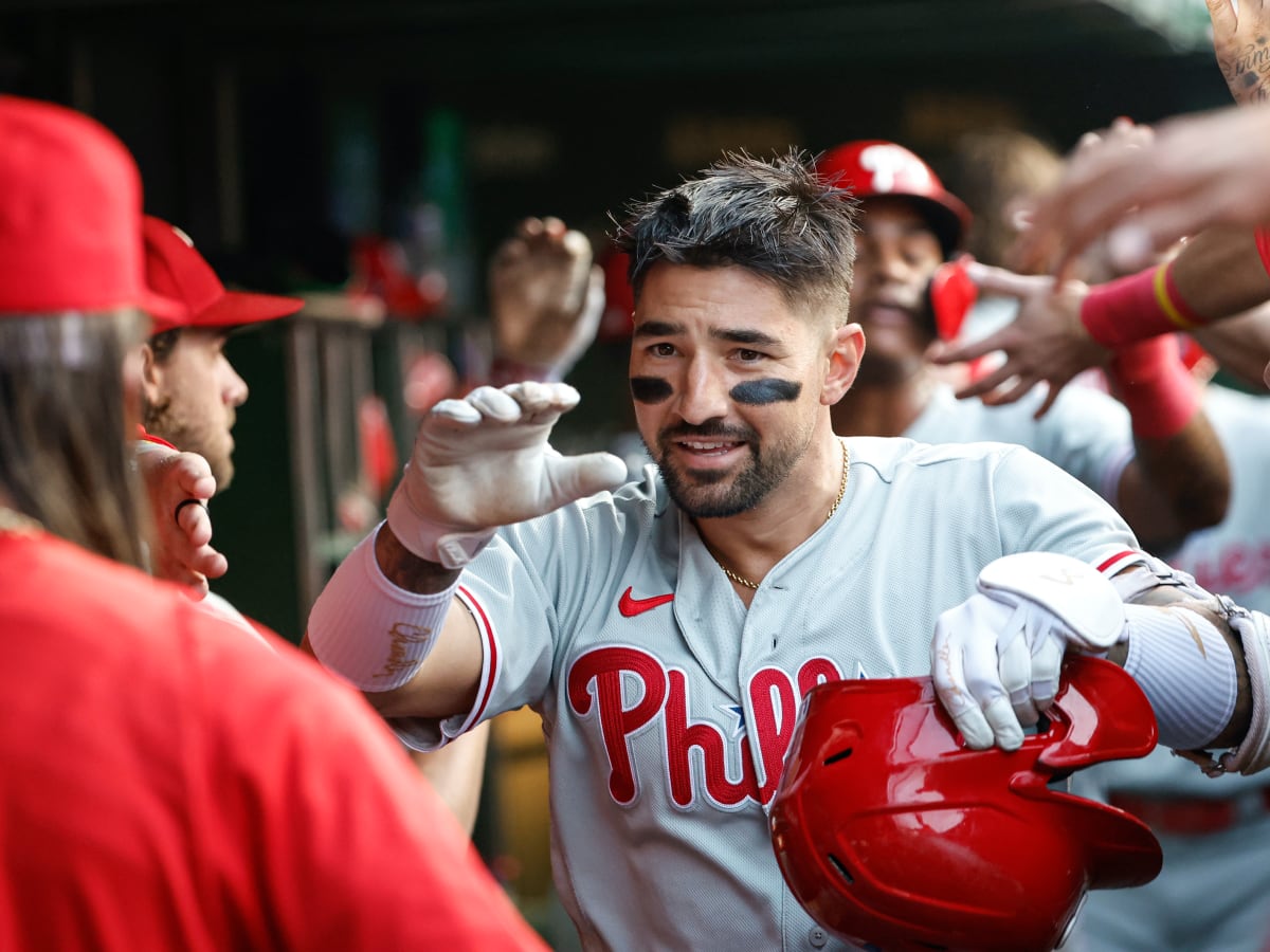 Philadelphia Phillies Slugger Nick Castellanos and His Son Go Viral in  Awesome Moment - Fastball