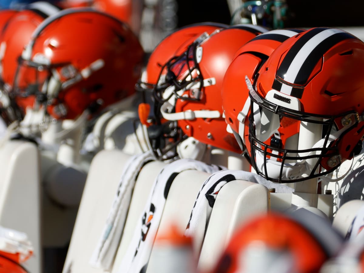 The Cleveland Browns unveil new all white alternate helmets to be