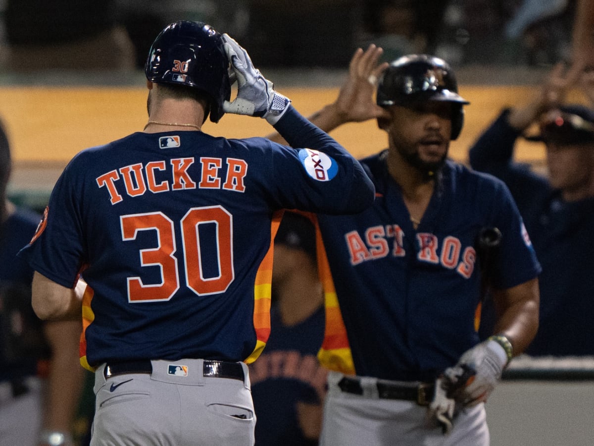 Tucker's slam highlights 6-run fifth inning, Astros beat A's - The San  Diego Union-Tribune