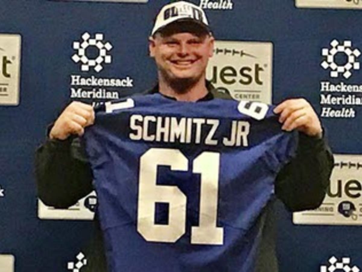 Giants rookie center John Michael Schmitz has 'that animal' in him