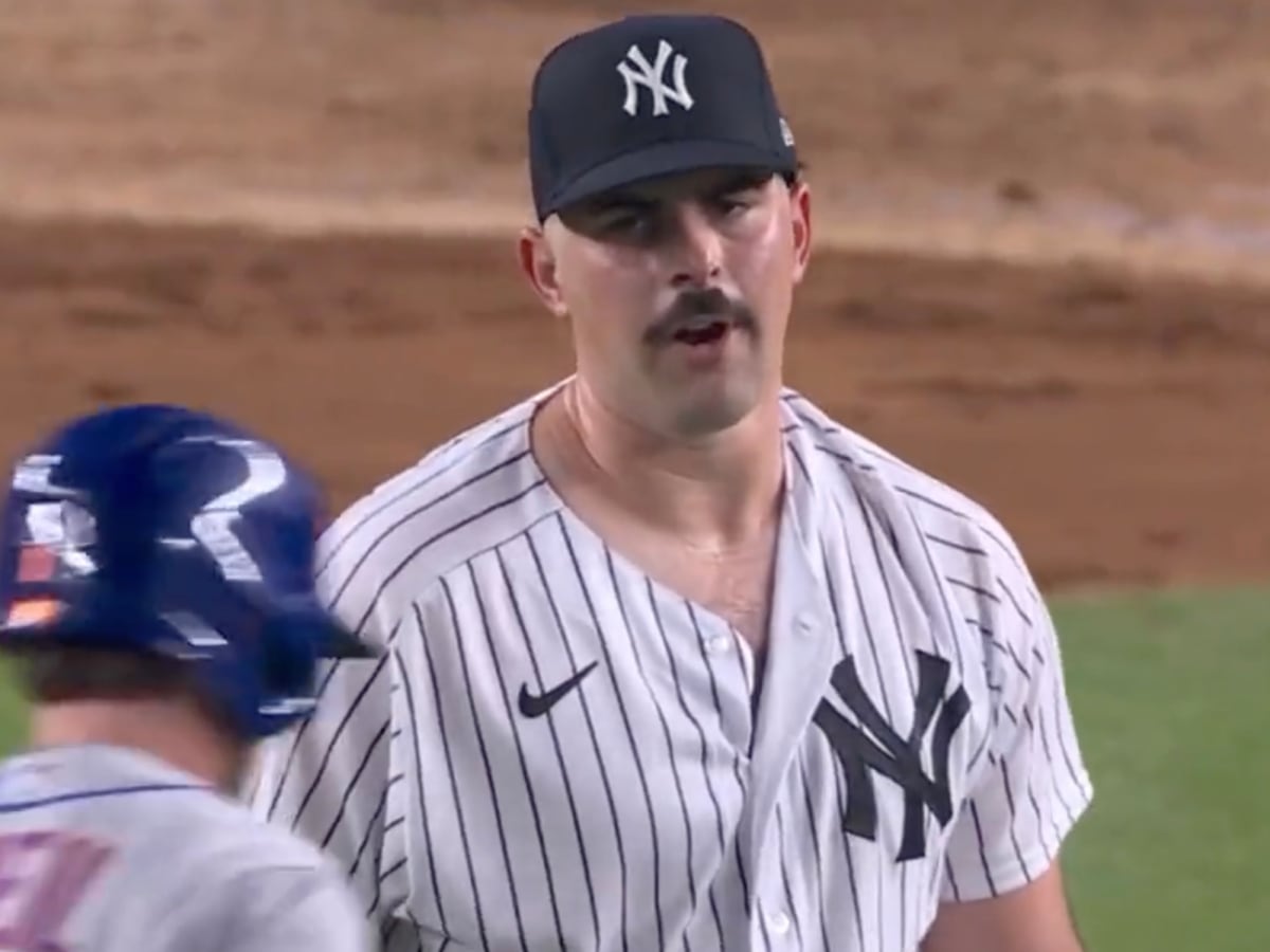 SEE IT: Carlos Rodon strikes out first batter with Yankees