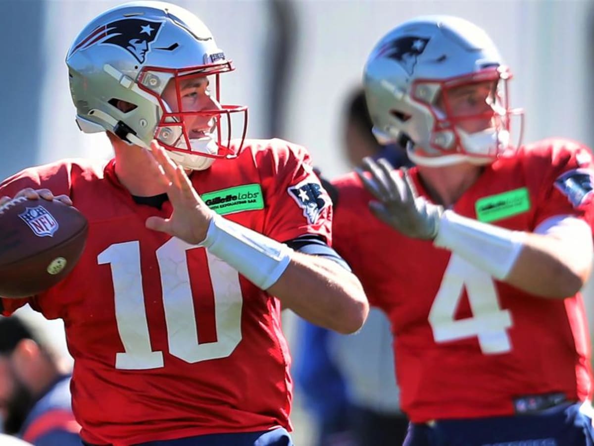 Patriots QB Bailey Zappe noticeably improving in first training camp