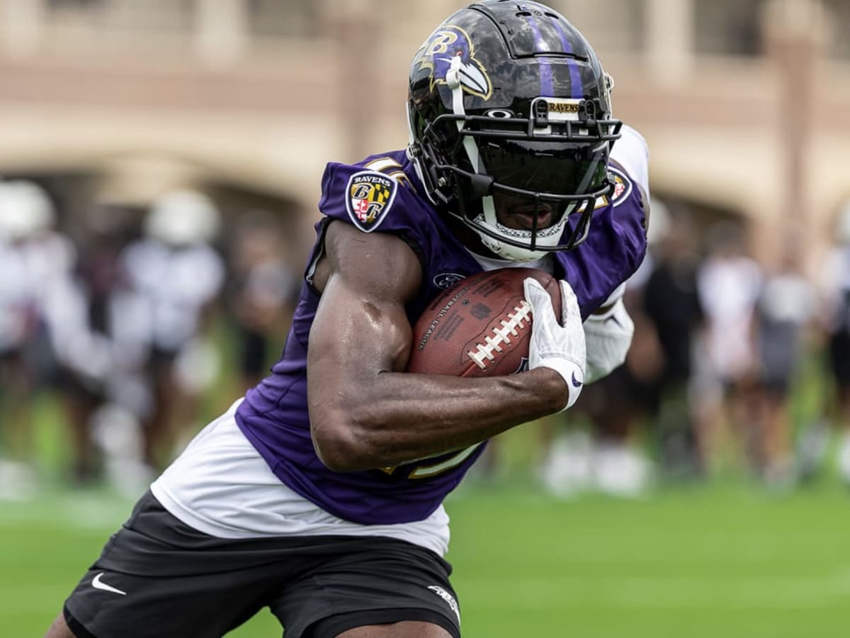 Nelson Agholor of the Baltimore Ravens and Zay Flowers celebrates