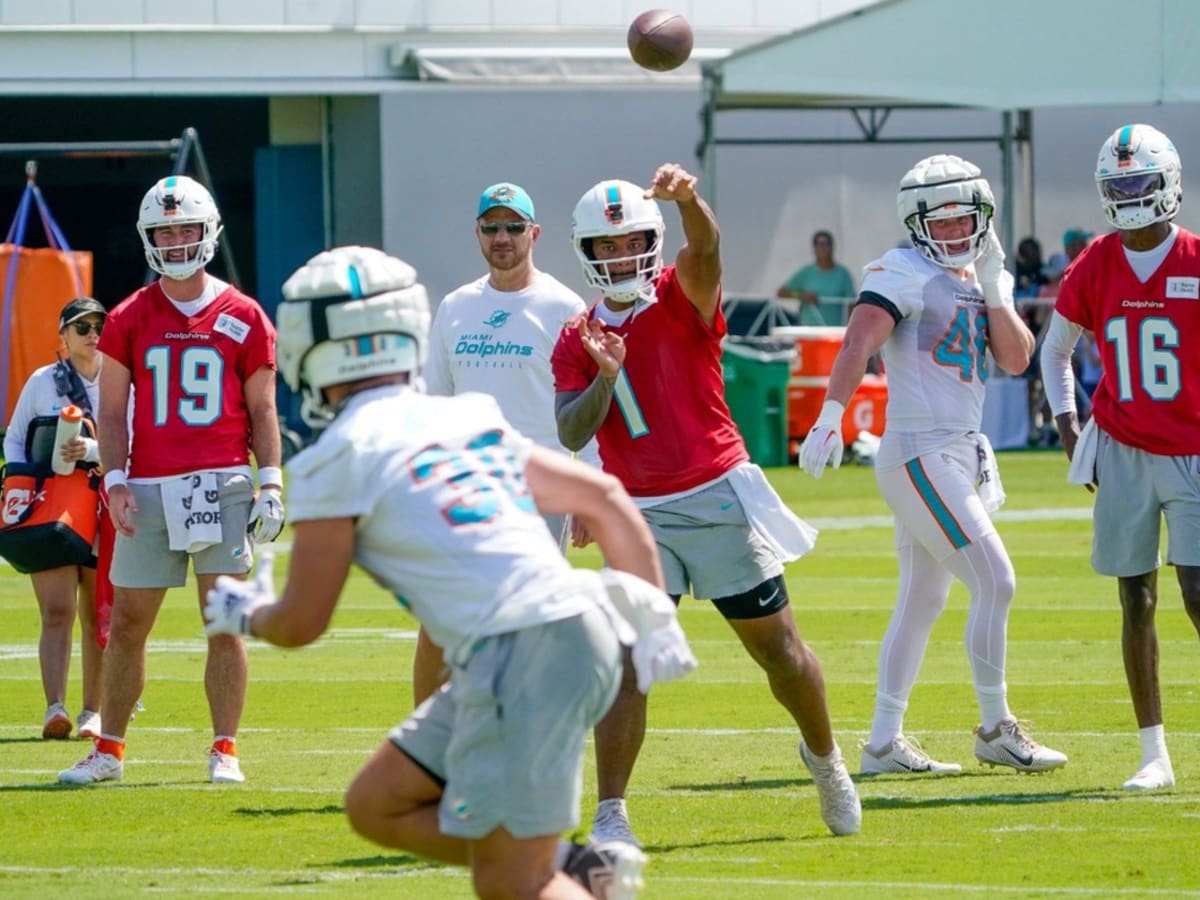 Dolphins quarterback Tua Tagovailoa tries to take advantage of joint  practices with Falcons