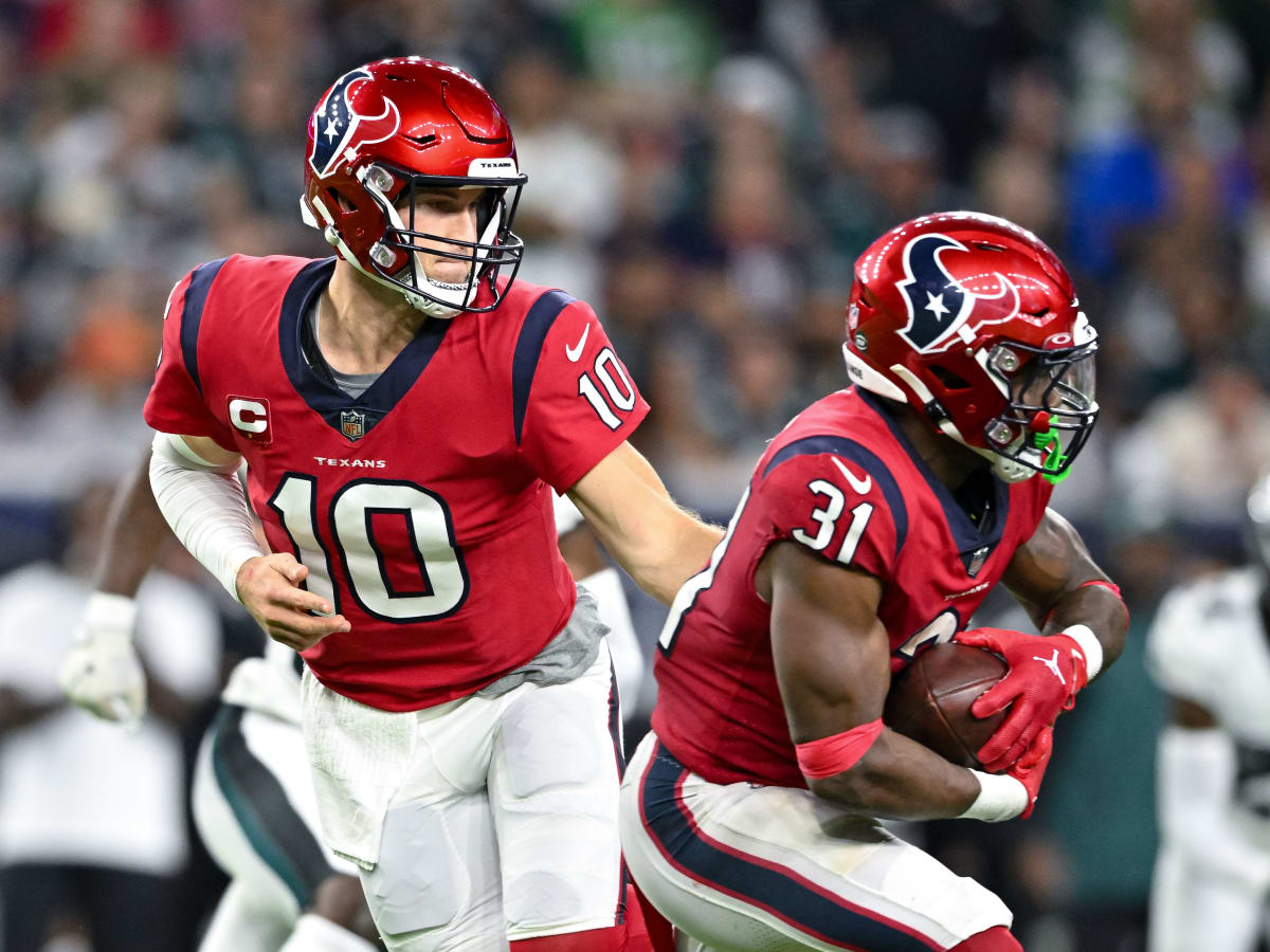 The Houston Texans are wearing their Battle Red 