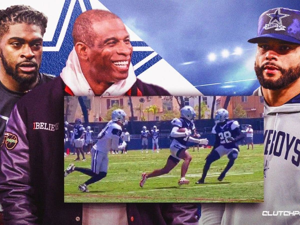 Dallas Cowboys Camp VIDEO: Trevon Diggs Copies Deion Sanders After Dak  Prescott Interceptions - FanNation Dallas Cowboys News, Analysis and More