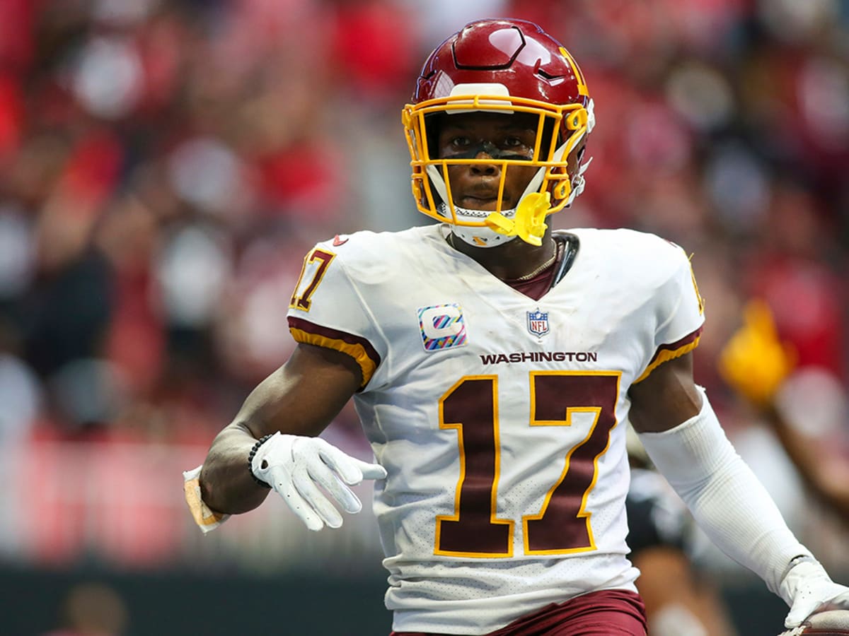 Washington Commanders wide receiver Terry McLaurin (17) runs during an NFL  football game against the Green Bay Packers, Sunday, October 23, 2022 in  Landover. (AP Photo/Daniel Kucin Jr Stock Photo - Alamy