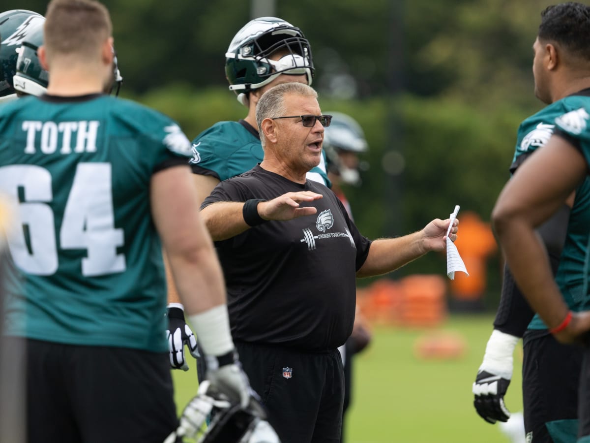 Philadelphia Eagles offensive tackle Brett Toth (64) in action