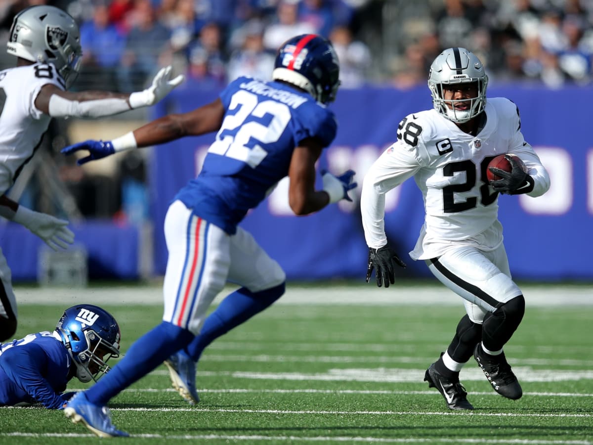 New York Giants cornerback James Bradberry (24) and New York Giants  cornerback Adoree' Jackson …