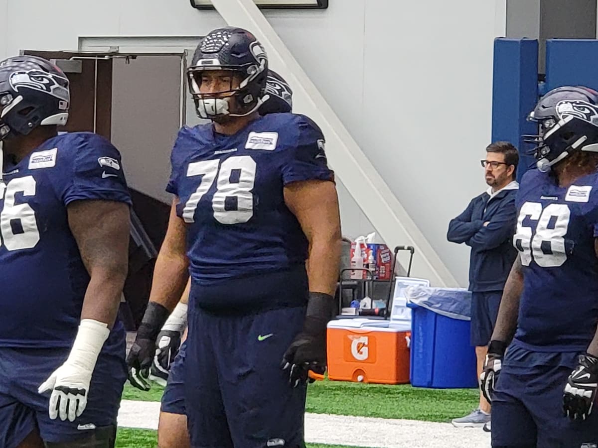 Seattle Seahawks offensive tackle Stone Forsythe (78) is seen