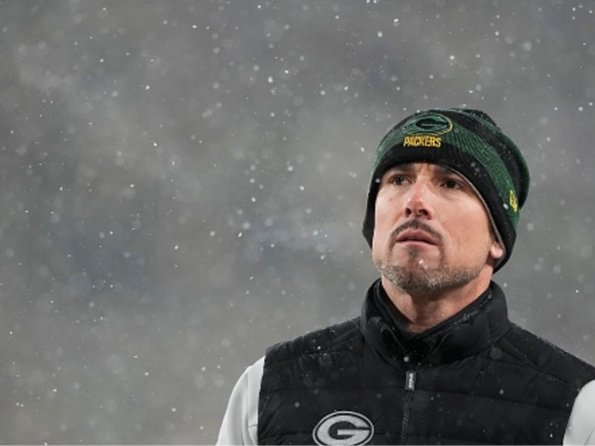 Green Bay Packers head coach Matt LaFleur during a press conference at the  Team Hotel Green Bay Packers practice at the Grove Hotel, Watford, north of  London on Friday, Oct. 07 2022