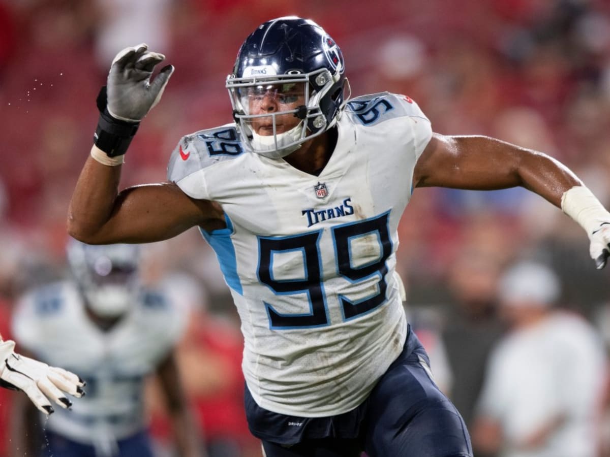 Tennessee Titans' Rashad Weaver a disruptive force in first home