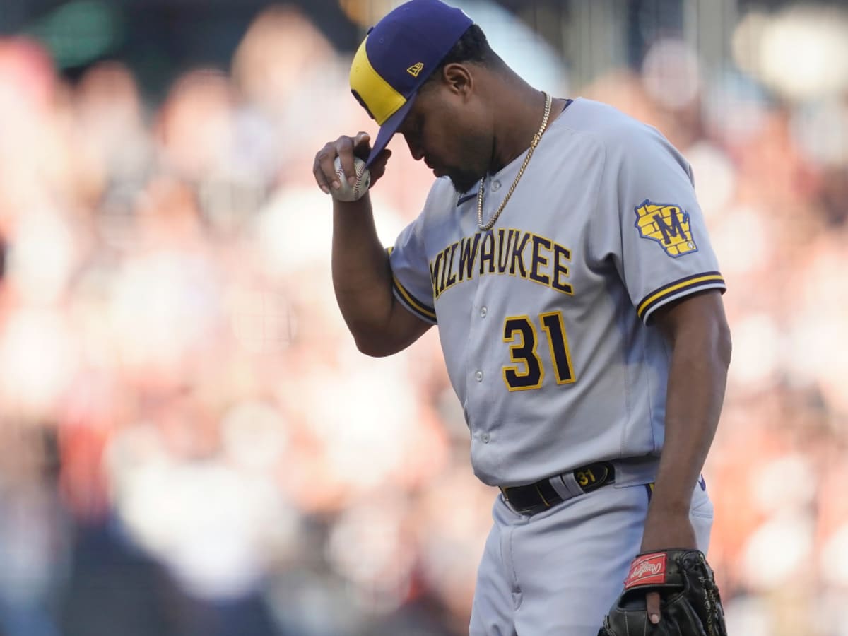 Giants win 15-1 to climb above .500; Brewers' Adames hit by foul ball while  in dugout - Wausau Pilot & Review