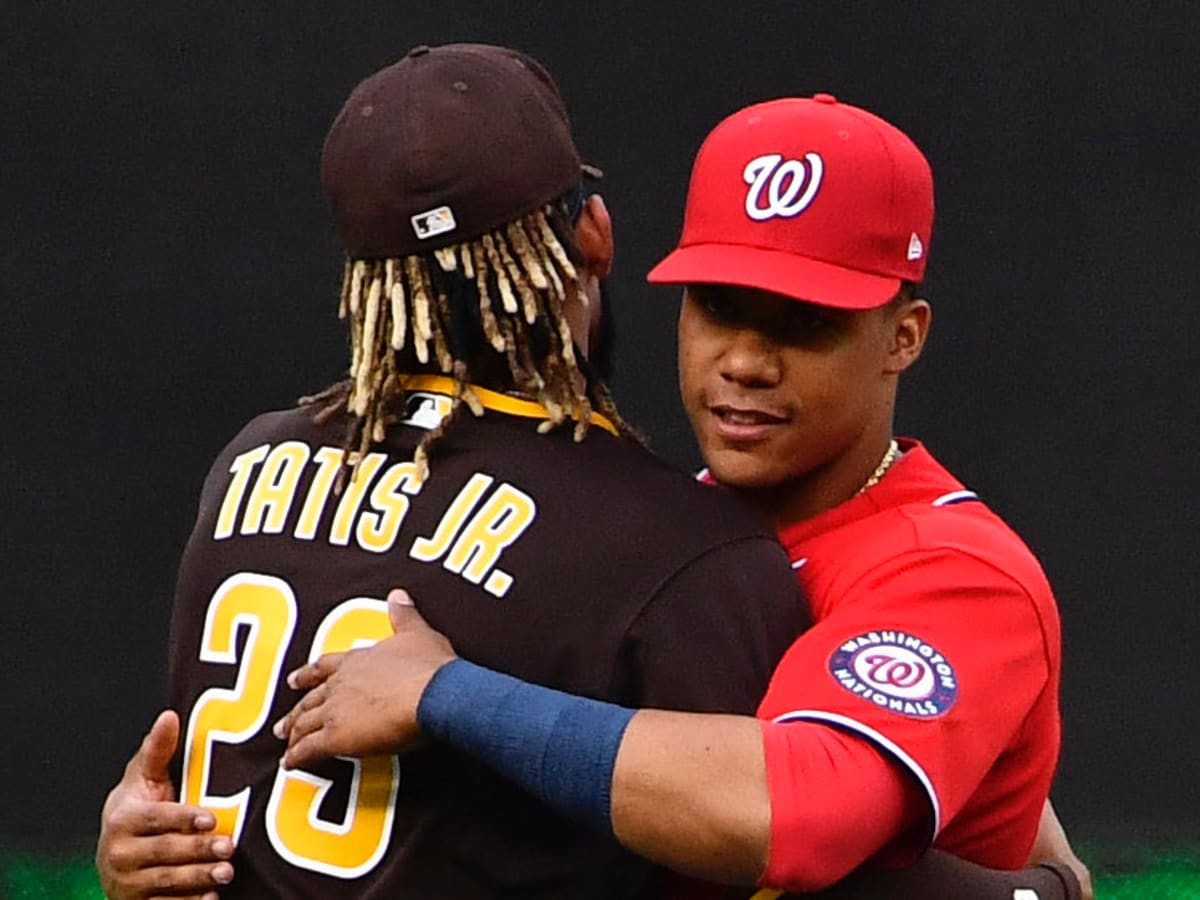 Devine Sports Gospel on X: If Juan Soto gets traded to the Padres will buy  one person that RTs and Follows us a Fernando Tatis Jr. Authentic City  Connect  / X