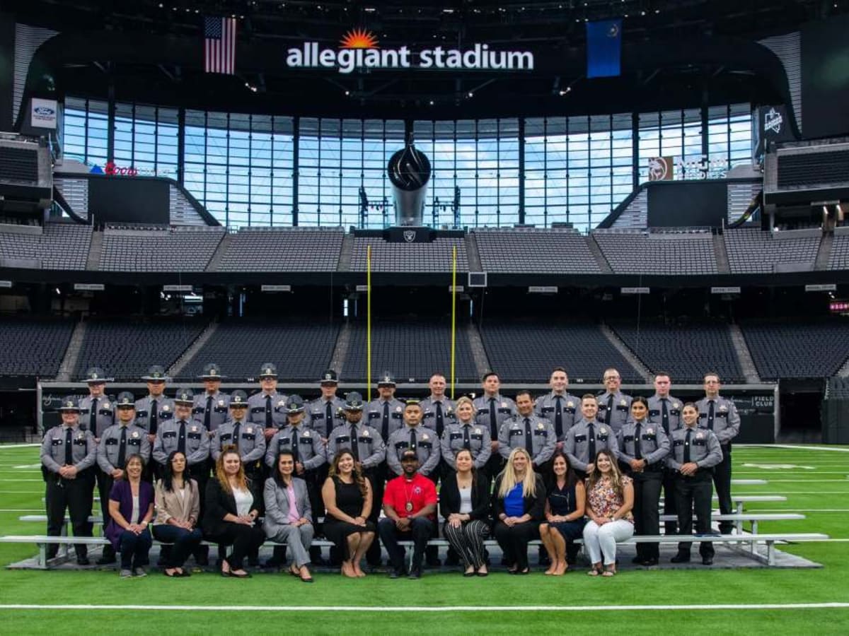 Raiders host active duty military at Allegiant Stadium