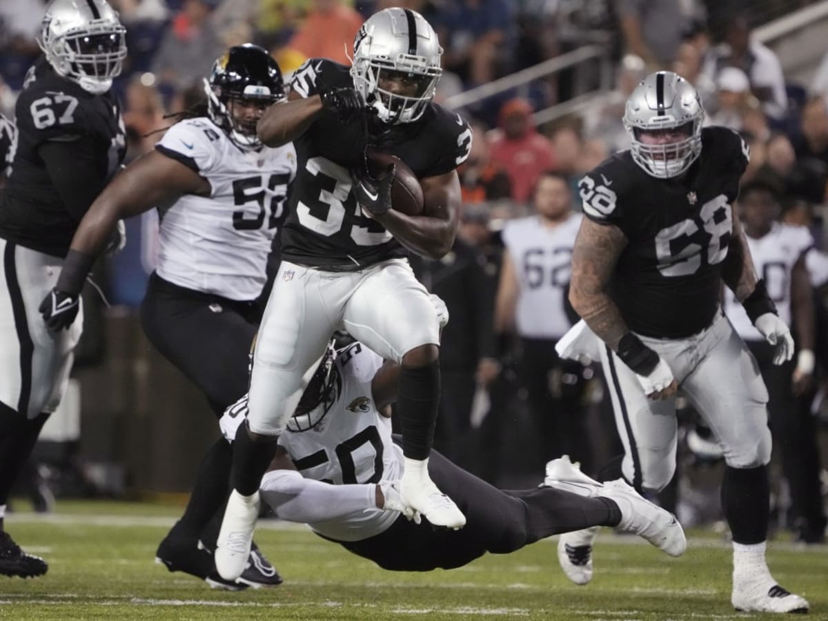 Look: First images of fourth-round RB Zamir White in full Raiders uniform