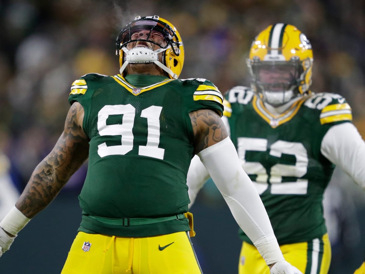 Green Bay Packers linebacker Kingsley Enagbare (55) rushes during an NFL  Preseason game against the New Orleans Saints Friday, Aug. 19, 2022, in Green  Bay, Wis. (AP Photo/Jeffrey Phelps Stock Photo - Alamy