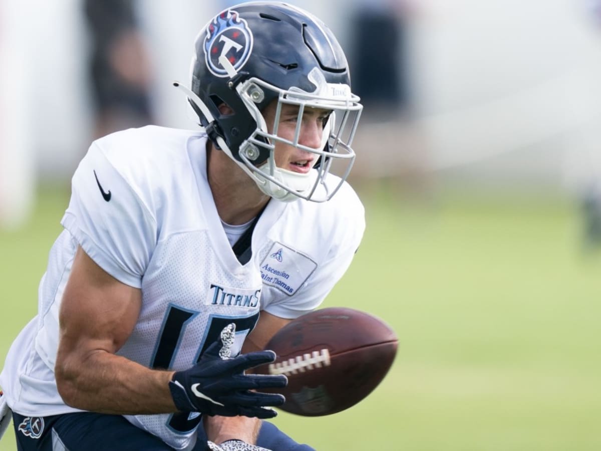 Syndication: The Tennessean Tennessee Titans wide receiver Kyle Philips (18)  during an OTA practice