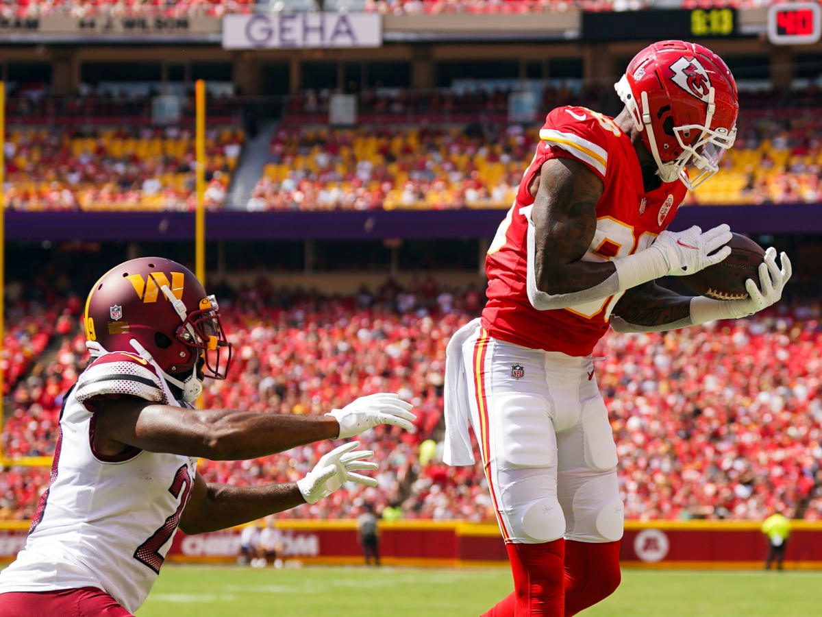 Houston, TX, USA. 18th Dec, 2022. Kansas City Chiefs tight end Jody Fortson  (88) prior to a game between the Kansas City Chiefs and the Houston Texans  in Houston, TX. Trask Smith/CSM/Alamy