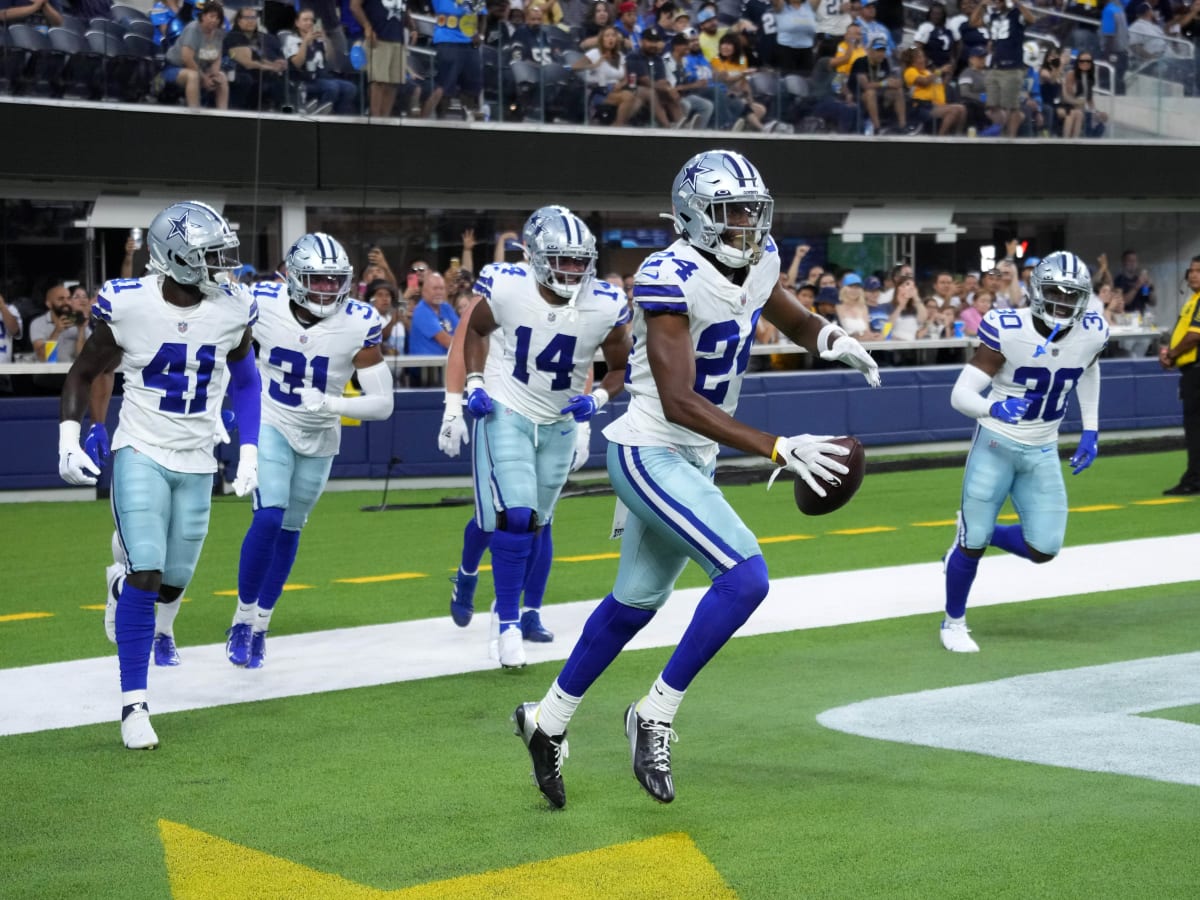 Dallas Cowboys safety Israel Mukuamu (24) celebrates a 20-17 win over  Cincinnati after an NFL football game, Sunday, Sept. 18, 2022, in  Arlington, Texas.(AP Photo/Brandon Wade Stock Photo - Alamy