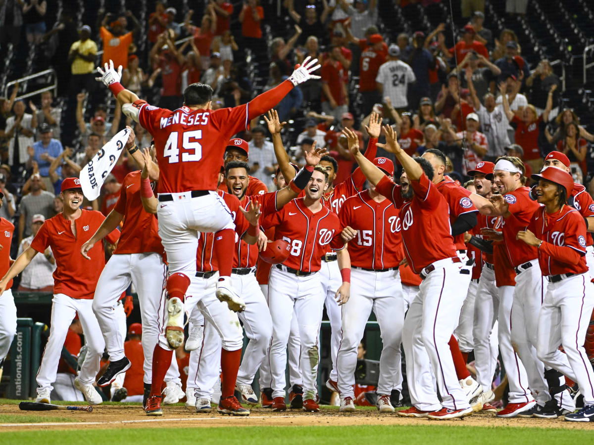 Joey Meneses homers, drives in 3 runs as the Nationals rally past the  Brewers 5-3 - ABC News