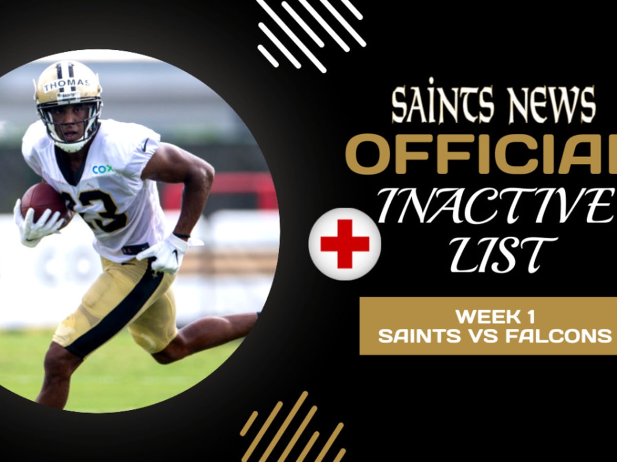 Saints inactive list: Michael Thomas, Tyrann Mathieu active vs Falcons